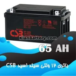 باتری 65 آمپر ساعت یو پی اس CSB