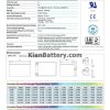 مشخصات باتری 12 آمپر ساعت یو پی اس ریتار