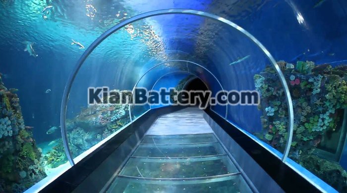 تونل آکواریوم اصفهان اولین تونل آبی ایران