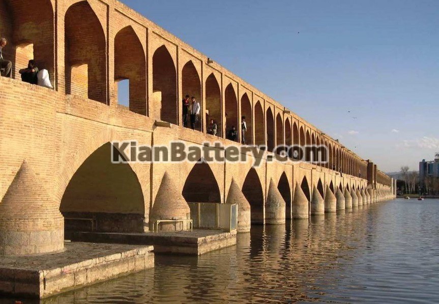 سی و سه پل طولانی ترین پل اصفهان