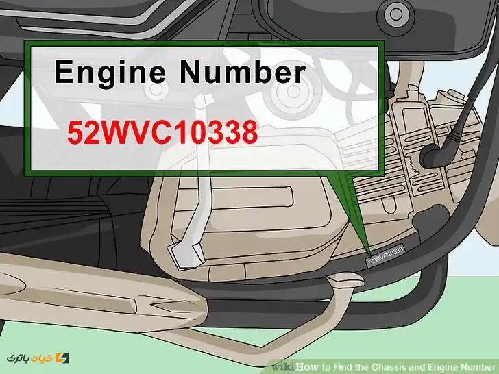 شماره موتور در روی بدنه موتور خودرو و موتورسیکلت حک شده است.