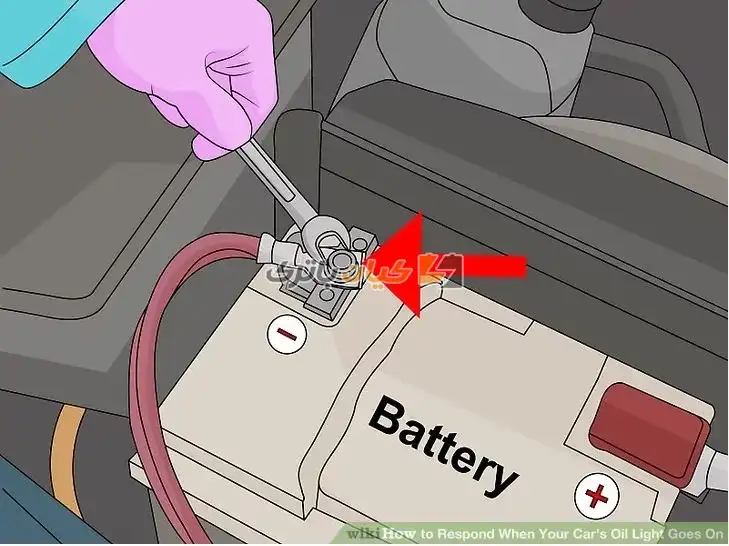 باتری را جدا کنید.